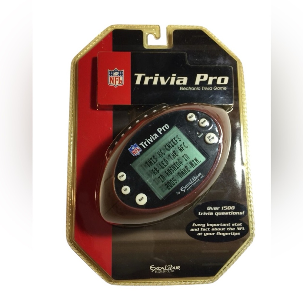 Excalibur NFL Handheld Electronic Trivia Pro Game
